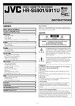 Jvc HR-S5901 HR-S5911U Vcr Owners Instruction Manual Reprint New. Price: $22.24.