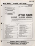 Sharp VC-A555U A556U A558U H955U H956U H958U Video Cassette Service Manual Used. Price: $13.00.