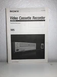Sony SVO-140 Operating Instructions 1990 Video Cassette Recorder Good. Price: $19.00.