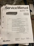 Quasar VH6205 And VH6405 Vhs Video Cassette Recorder Service Book Manual Dealer Good. Price: $24.95.