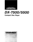 Onkyo DX-7500 Cd Player Owners Manual Brand. Price: $22.24.