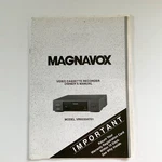 Magnavox Manual Video Cassette Recorder Model VR9330AT01 Good. Price: $19.79.
