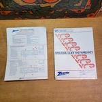 Vintage Zenith Model VR1820 Video Cassette Recorder Operating Guide Booklet Good. Price: $7.49.