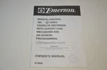 Emerson EV868 Vcr Manual Only Video Cassette Recorder Programming User Good. Price: $14.98.