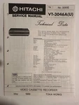Hitachi VT-3046A NO.3090E Video Cassette Recorder Service Manual Good. Price: $24.95.