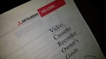 Mitsubishi HS-560 Vcr Original Owner Manual Japan Printed Like. Price: $15.00.