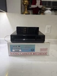 Emerson REWV603 Vcr Video Cassette Recorder Vhs Player 4-HEAD Black Used. Price: $150.00.