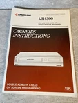 Samsung Vcr Model VR4300 Original Operating Manual Video Cassette Recorder Book Very. Price: $25.00.