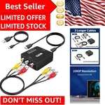 Rca To Hdmi Converter With And Cables - Perfect For Vcrs Consoles New. Price: $23.99.