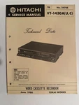Hitachi VT-1430A NO.2470E Video Cassette Recorder Service Manual Good. Price: $24.95.