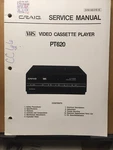Original Service Manual For The Craig PT620 Vcr Vhs Video Cassette Player Good. Price: $19.98.