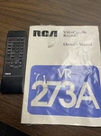 Rca 191876 - Vcr Remote For VR450, VR451, VR452, VR273, VR293, VR340, VR341 Used. Price: $11.27.