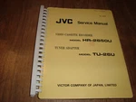 Jvc Service Manual 8226 Model HR-2650U TU-26U Video Cassette Recorder Tuner Used. Price: $19.99.