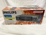 Philips Vcr VRB411AT 22 Player Smart Clock Auto Time Setting Head Open Box Used. Price: $125.00.