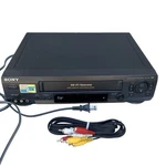 Sony SLV-N60 19U Micron Heads Vcr Vhs Player + A/v Cables No Remote Power Tested Used. Price: $74.95.