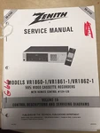 Zenith Service Manual For The VR1860-1 VR1861-1 VR1862-1 Vcr Repair Very. Price: $16.98.