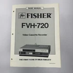 Fisher Basic Manual FVH-720 Video Cassette Recorder Wm 13019 Sept 84 Very. Price: $25.25.