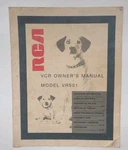 Rca Vcr Video Cassette Recorder User's Guide Manual Reference Book Model VR501A Good. Price: $19.99.