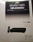 Jvc HR-D990U Vcr Owners Manual Photocopy Good. Price: $29.99.