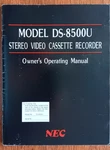 Nec Model DS-8500U Stereo Video Cassette Recorder Operating Instructions Very. Price: $25.00.