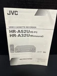 Jvc HR-A52U HR-A32U Vcr Service Manual *original* Instructions Like. Price: $5.99.