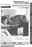 Panasonic PV-966H Vcr Owners Instruction Manual Brand. Price: $22.24.