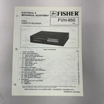 Fisher Electrical & Mechanical Adjustment Manual FVH-950 WM-18406 Jun 86 Very. Price: $19.99.