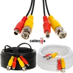 Siamese Cable Cctv Security Camera Bnc Dc Power/video Wire Black/white Pack Lot New. Price: $328.65.