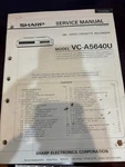 Orig. Sharp VC-A5640U VCA5640U VC-A564OU Vcr Service Manual 3091 3733 *original* Very. Price: $24.99.