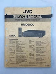 Jvc HR-D600U Original Service Manual Free Shipping Good. Price: $14.00.