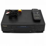 Panasonic PV-4501 Omnivision 4-HEAD Hi-fi Blue Line Vcr Player Tested W/ Remote Used. Price: $59.99.