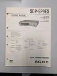 Sony SDP-EP9ES Digital Surround Processor Service Manual D-5111 Good. Price: $54.95.
