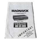 Original Vtg Magnavox VR9361 Vcr Owner's Manual W/ Quick Use Guide Very. Price: $15.99.