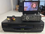 Panasonic Pv V4520 Vcr Head Hi Fi Stereo Omnivision Blue Line W/ Remote & Cord Used. Price: $89.99.
