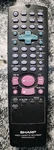 Sharp Video Cassette Recorder Vcr Remote Control RRMCG1237AJSB (BOX2) Used. Price: $16.92.