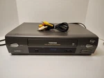 Toshiba M-645 Vcr Vhs Player With Av Cables- No Remote Tested/working Used. Price: $54.95.