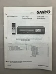 Sanyo VHR9200 Original Service Manual Free Shipping Good. Price: $12.00.