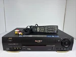 Jvc HR-S4800U Super Vhs Vcr Video Cassette Recorder Hifi Remote Av Cables Used. Price: $290.00.
