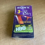 New Sealed Sony Vhs Blank Tapes T-160 Premium Grade 8 Hour Vcr 3 Pack. Price: $14.95.