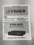 Fisher Service Manual FVH-905 Vol Video Cassette Recorder WM-15840 Nov 85 Very. Price: $19.99.