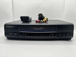 Panasonic Omnivision PV-9450 Head Hi-fi Stereo Blue Line Vcr W/remote,cables Used. Price: $129.00.