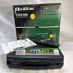 Quasar VHQ-950 Omnivision Vhs Vcr With Remote Original Box Operating Instruction Used. Price: $79.00.