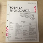 Toshiba Service Manual For The M-2420 M-2430 Vcr Video Cassette Recorder Very. Price: $17.98.