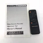 Original Philips-magnavox Remote Control For VRX222AT & Manual Used. Price: $24.99.