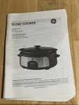 Ge Slow Cooker Owners Instruction Manual Model 169200 Booklet Only Like. Price: $5.09.