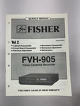 Fisher Service Manual FVH-905 Vol Video Cassette Recorder WM-16632 Nov 85 Very. Price: $19.99.