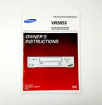 Samsung VR5853 Vcr Vhs Video Cassette Recorder Instruction Manual Like. Price: $10.00.