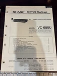 Orig. Sharp VC-685U VC685U Vcr Repair & Service Manual *original* Very. Price: $9.99.