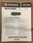 Hitachi HCA-8300 / Preamplifier Service Manual *original* Unspecified. Price: $39.97.