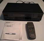Toshiba W-512 4 Head Vcr Vhs Recorder Hi-fi Stereo Tested/working With Remote! Used. Price: $100.30.